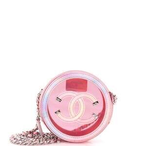 Chanel Filigree Round Clutch With Chain #239397C21B